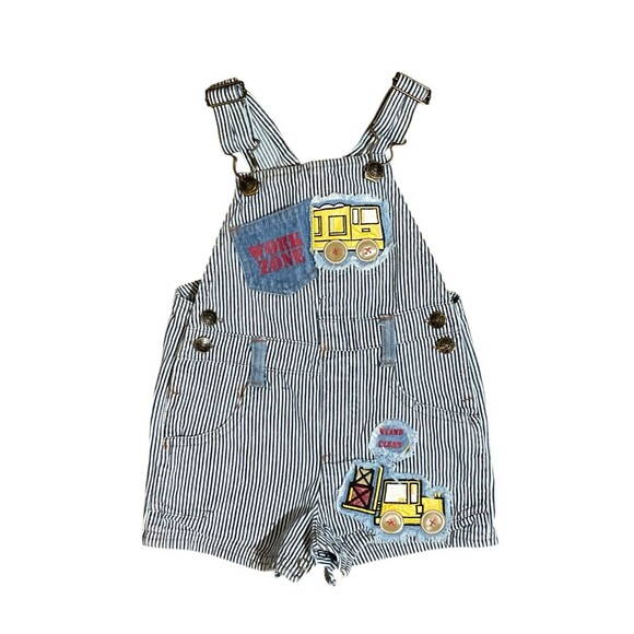 Vintage Jeans Wear Baby Overalls Shorts 12 Months - Picture 1 of 4